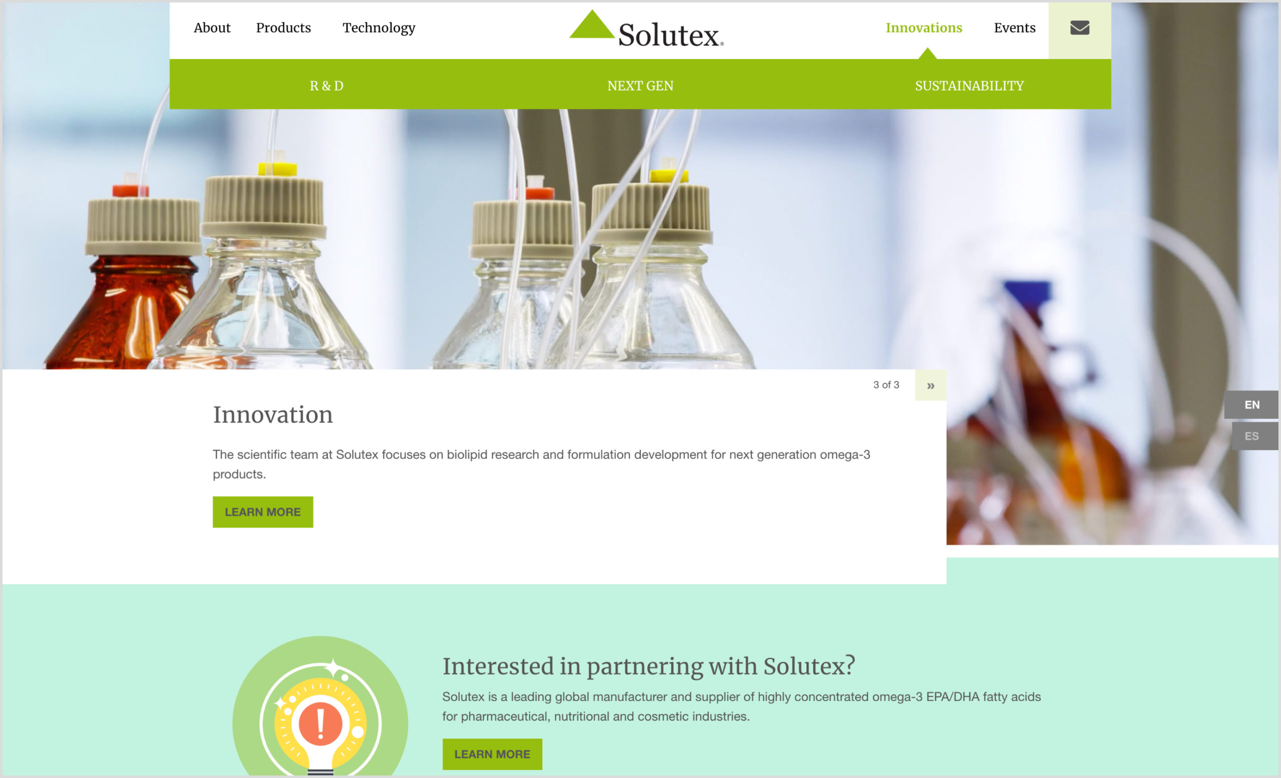 Solutex : Responsive Web Redesign