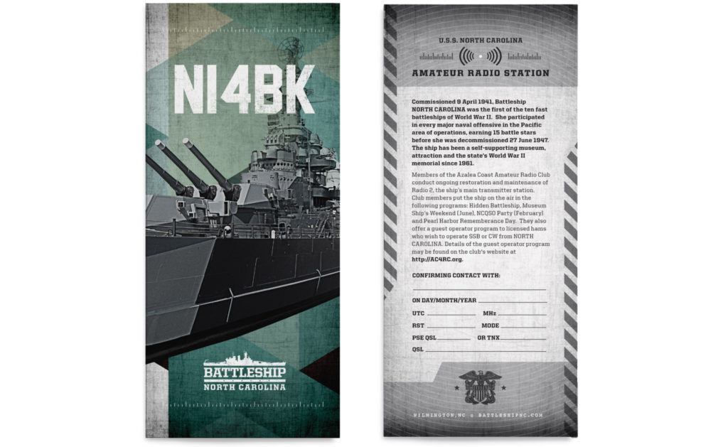 Print design in North Carolina. North Carolina Battleship.
