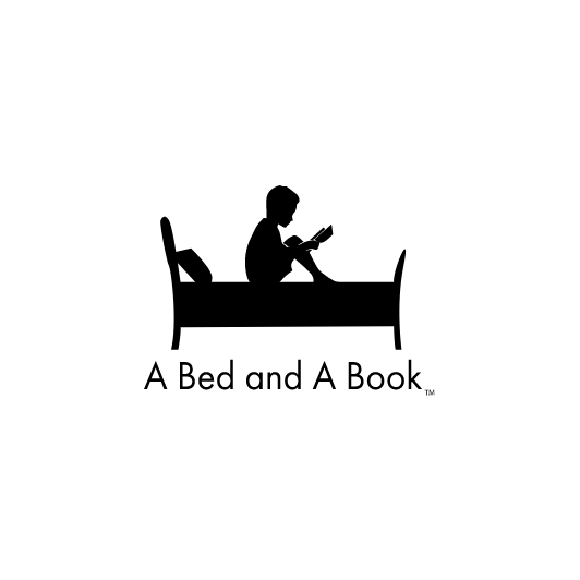 A bed and a book logo
