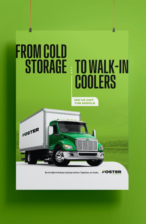 "From cold storage to walking coolers" poster